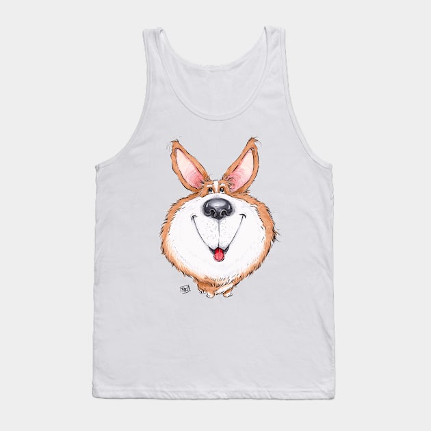 Corgi Dog Tank Top by obillwon